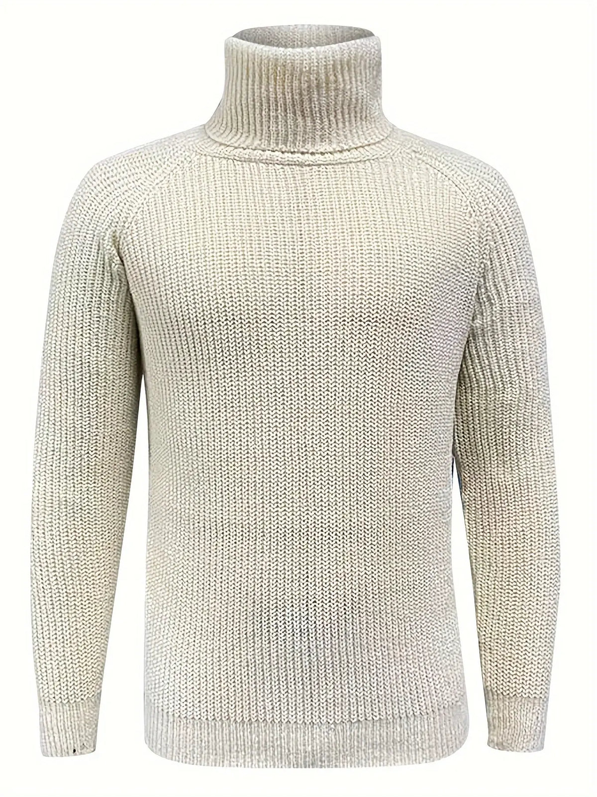 Jacob | Men Solid Ribbed Turtleneck Sweater Elvorah