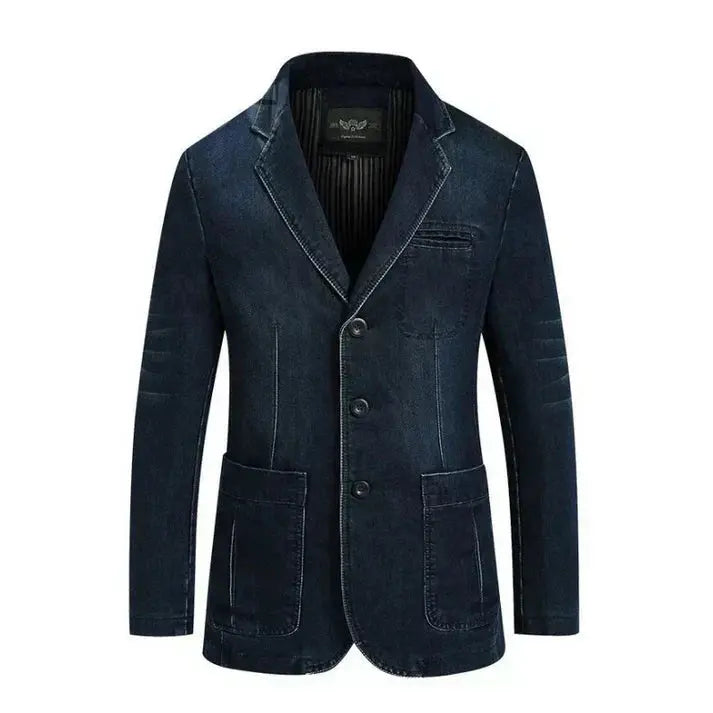 Aiden | Men’s Trendy Formal Casual Denim Blazer Elvorah