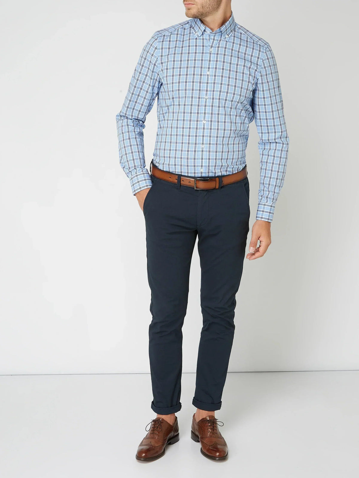 Jeffrey | Men's Checkered Button-Down Shirt Elvorah
