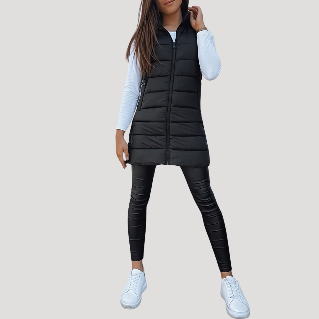 Blair | Gefütterte Damen-Kapuzenweste für den Winter