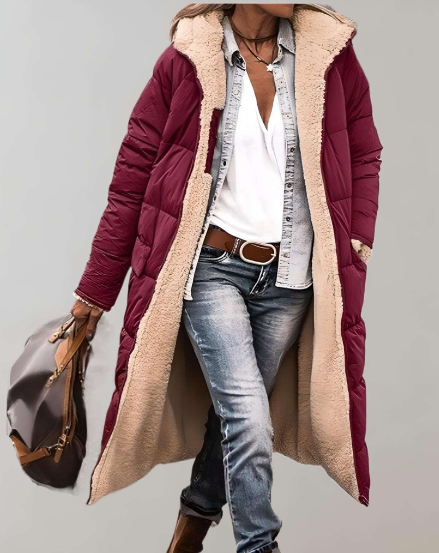 Daisy | Damen Winter Steppmantel mit Futter