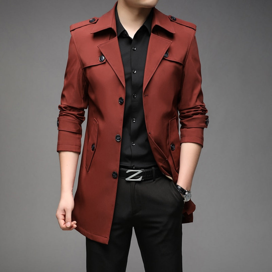 Richard | Leichter Einreiher-Trenchcoat für Herren