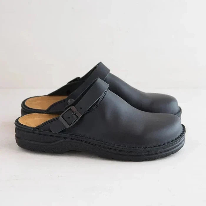 Arthur | Stilvolle Herren-Slipper-Clogs aus Leder