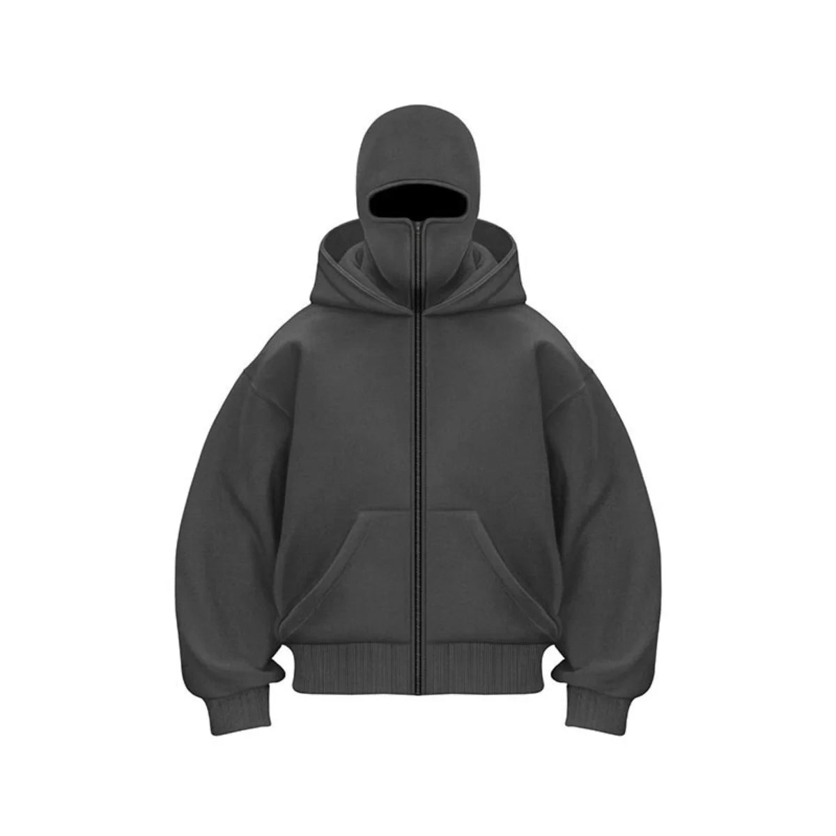 Joseph | Herren Winter Hoodie Jacke mit Reißverschluss und Gesichtsbedeckung