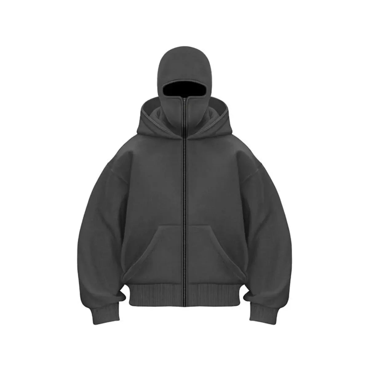 Joseph | Men’s Winter Full Zip Face Cover Hoodie Jacket Elvorah