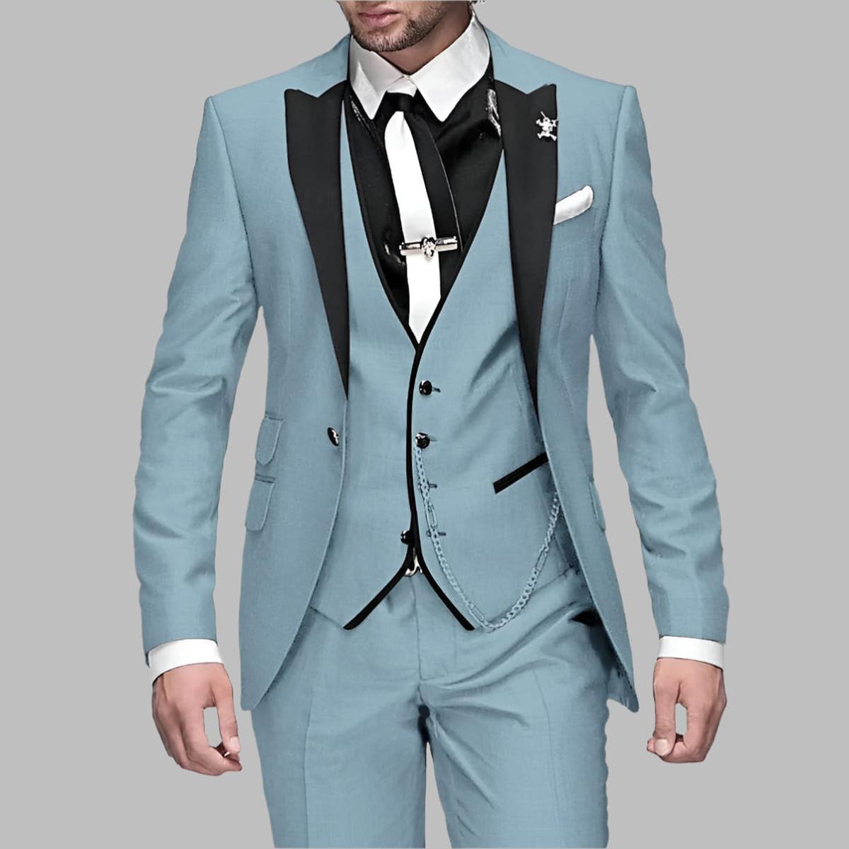 Donald | Herren Luxus Dreiteiliger Hochzeitsanzug