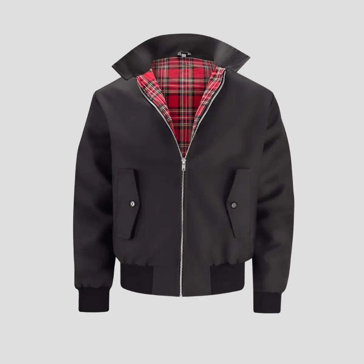 Joe | Men’s Classic Checked Lining Bomber Jacket Elvorah
