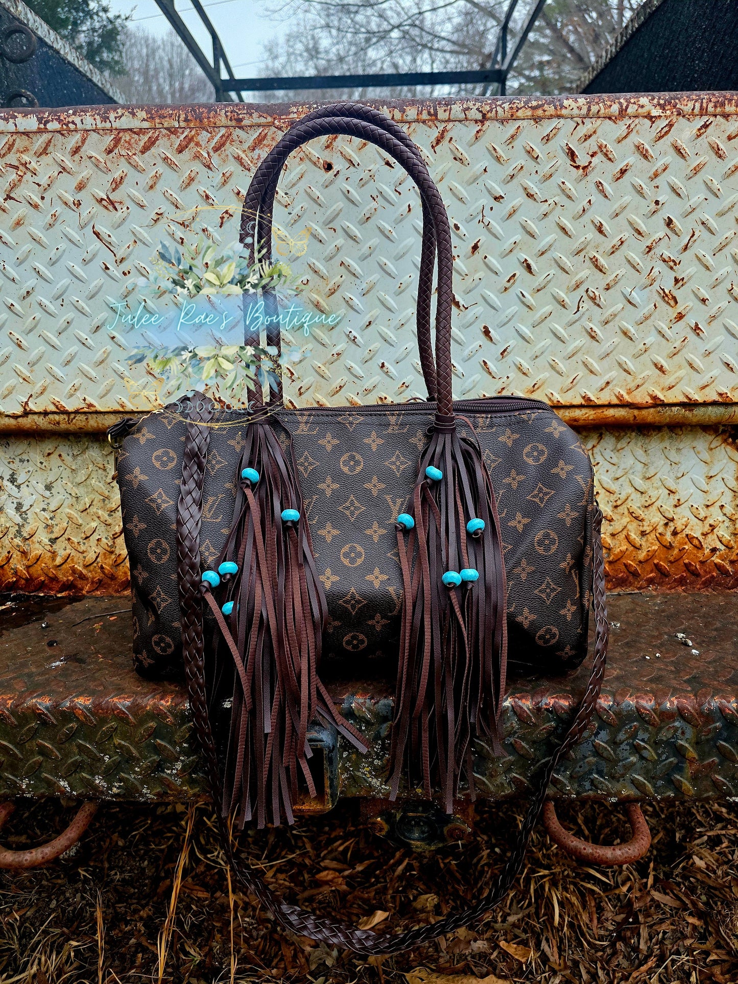 Western Fringe Türkis Handtasche VORBESTELLUNG