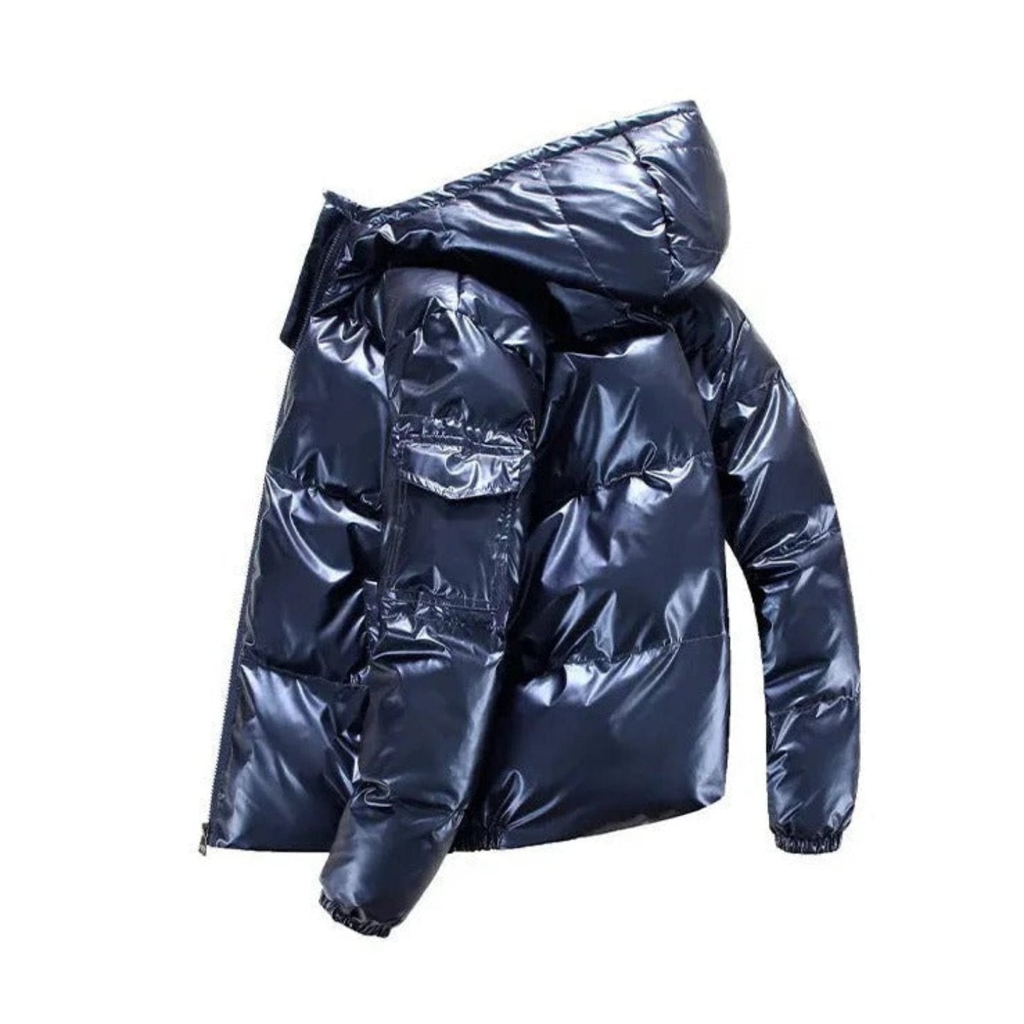 Daniel | Klassische glänzende Pufferjacke für Herren