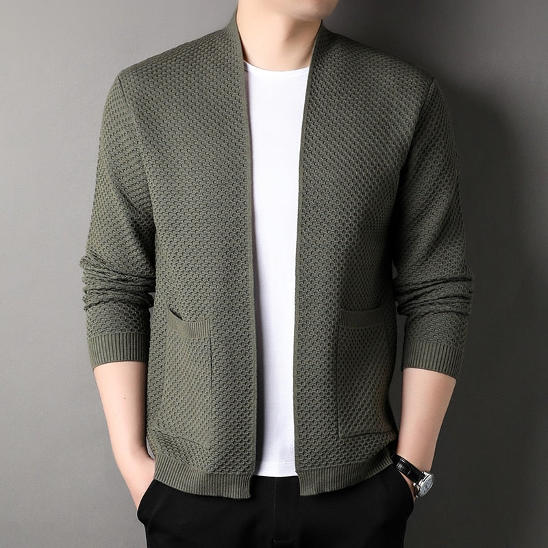 Arthur | Herren Feinstrick-Cardigan mit Taschen – Slim Fit