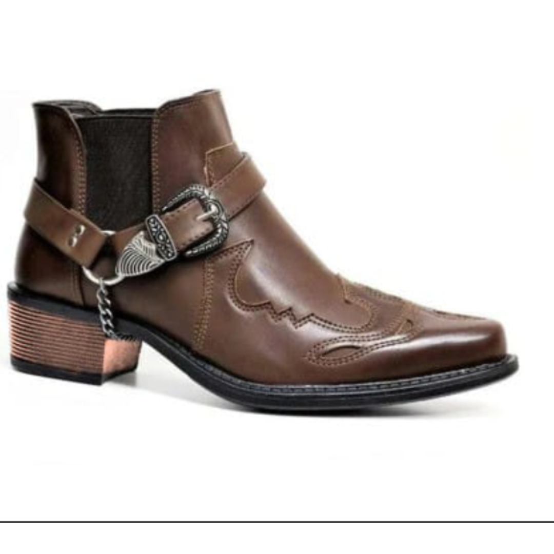 Andrew | Herren Winter Westernstiefel im Schnallen-Stil