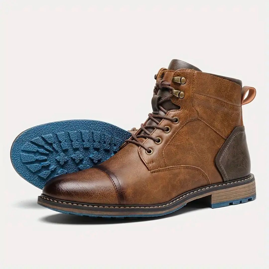 Aiden | Vintage Schnürstiefel aus Leder für Herren