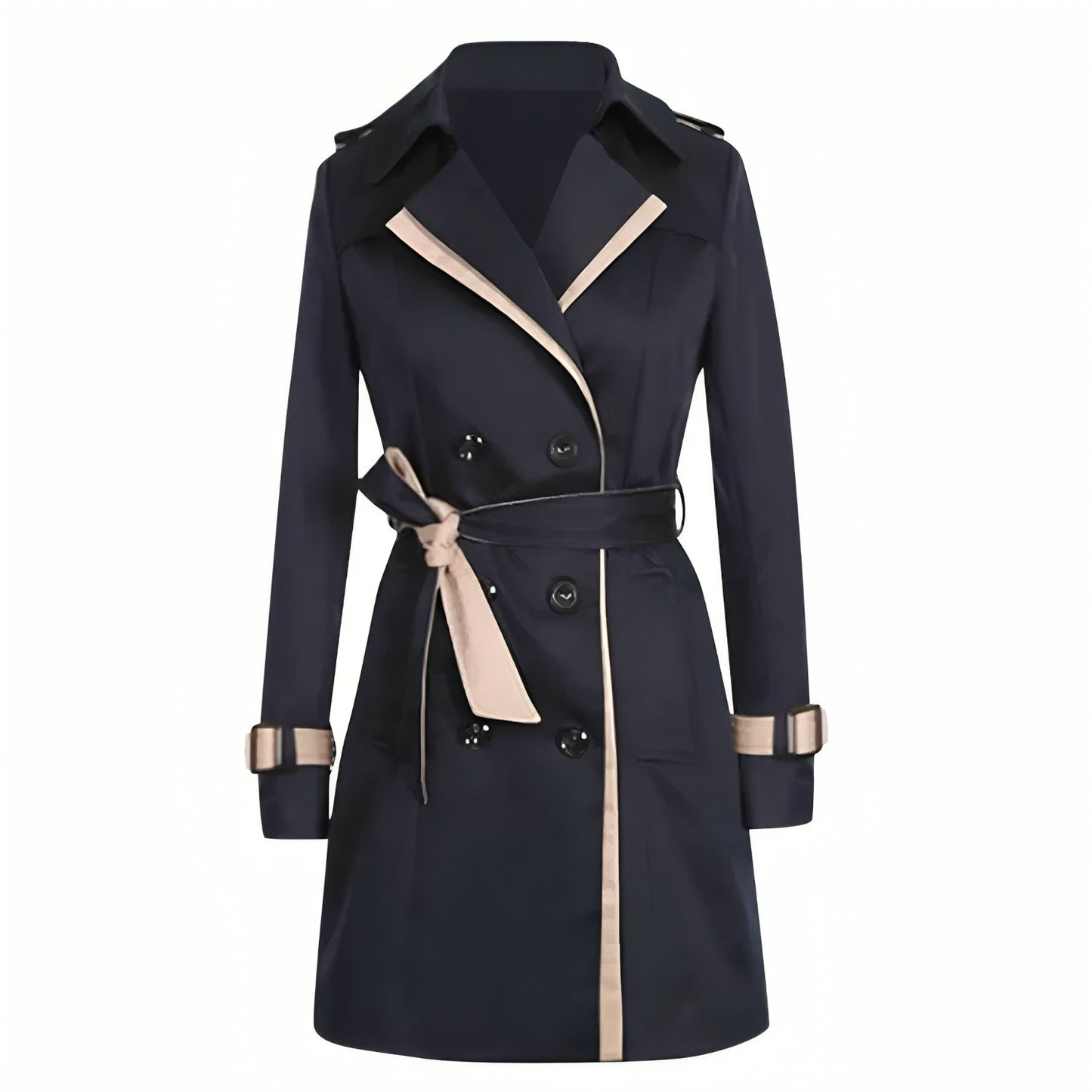 Stella | Eleganter zweireihiger Trenchcoat für Damen