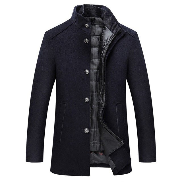 Jaxon | Winterjacke für Herren mit Stehkragen und Knopfleiste