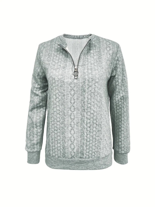 Freya | Elegantes Frühlings-Half-Zip-Oberteil für Damen