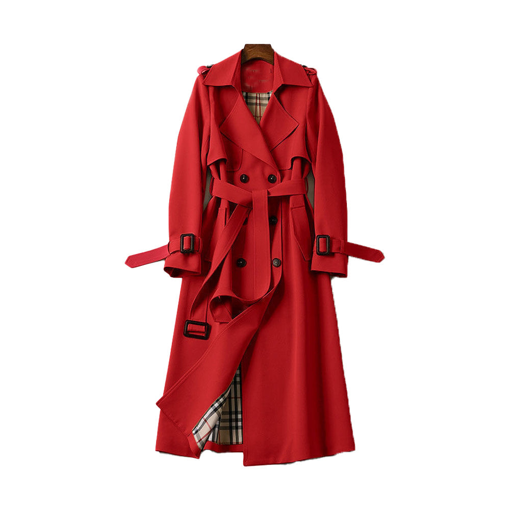 Victoria | Zweireihiger Trenchcoat für Damen mit Gürtel