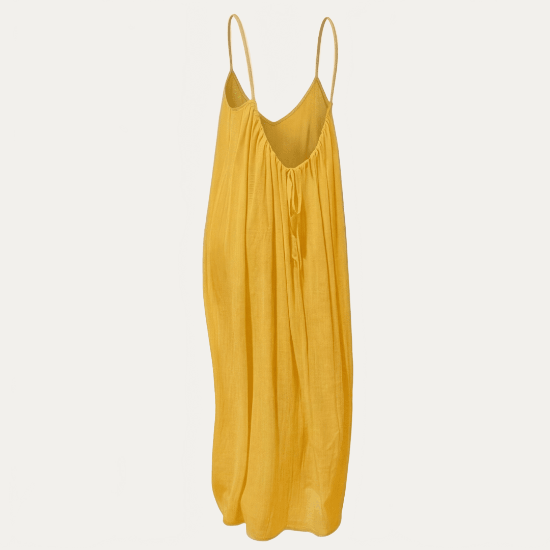 Soleia – Elegant Flowy Open-Back Summer Maxi Dress