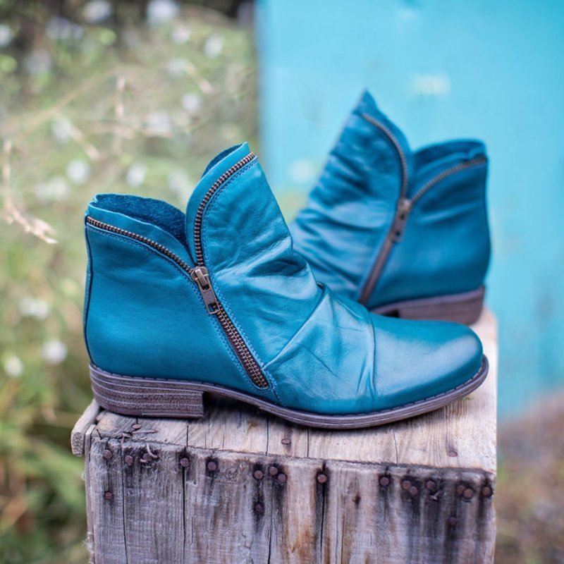 Makayla | Damen Herbst-Lederstiefeletten
