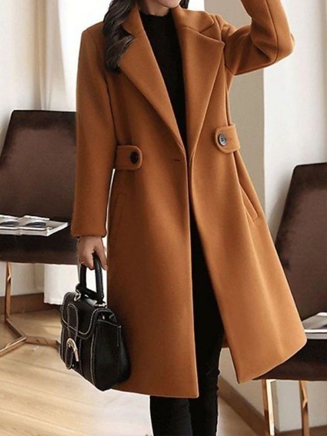Sydney | Eleganter Damen-Wintermantel mit Gürtel und langen Ärmeln