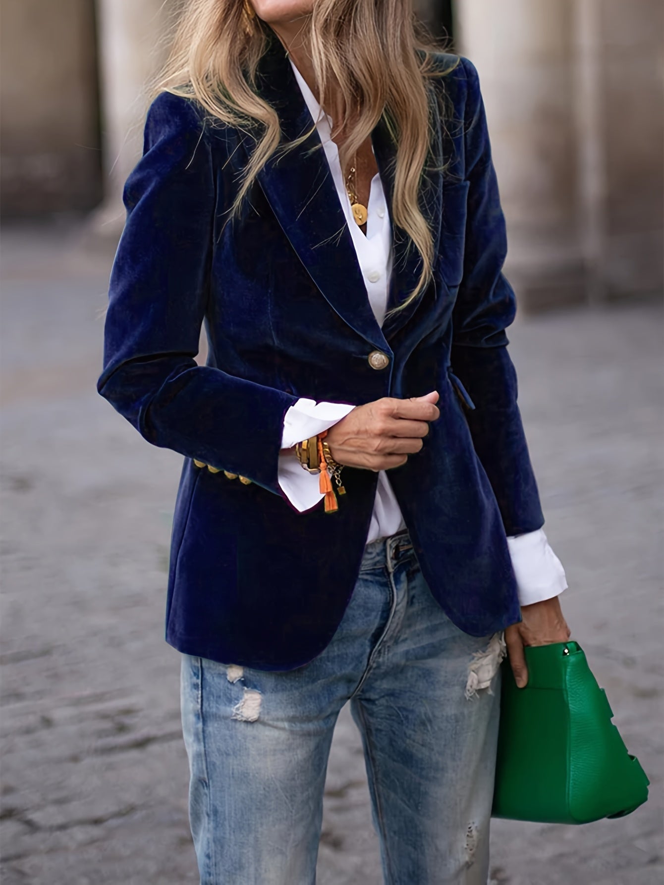 Selena | Women’s Classic Button-Up Casual Blazer