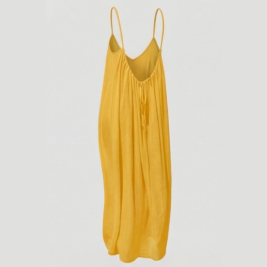 Soleia – Elegant Flowy Open-Back Summer Maxi Dress