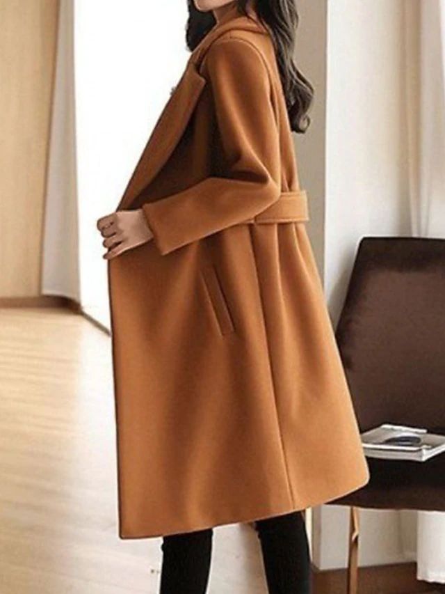 Sydney | Eleganter Damen-Wintermantel mit Gürtel und langen Ärmeln