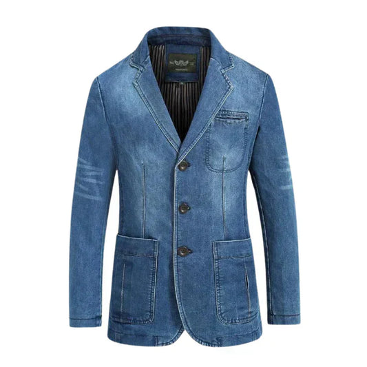 Aiden | Trendiger Herren Denim-Blazer für Business und Freizeit