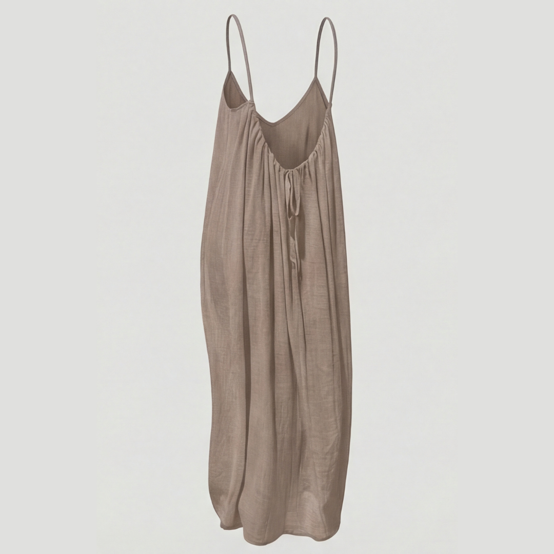 Soleia – Elegant Flowy Open-Back Summer Maxi Dress