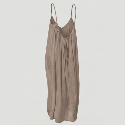 Soleia – Elegant Flowy Open-Back Summer Maxi Dress