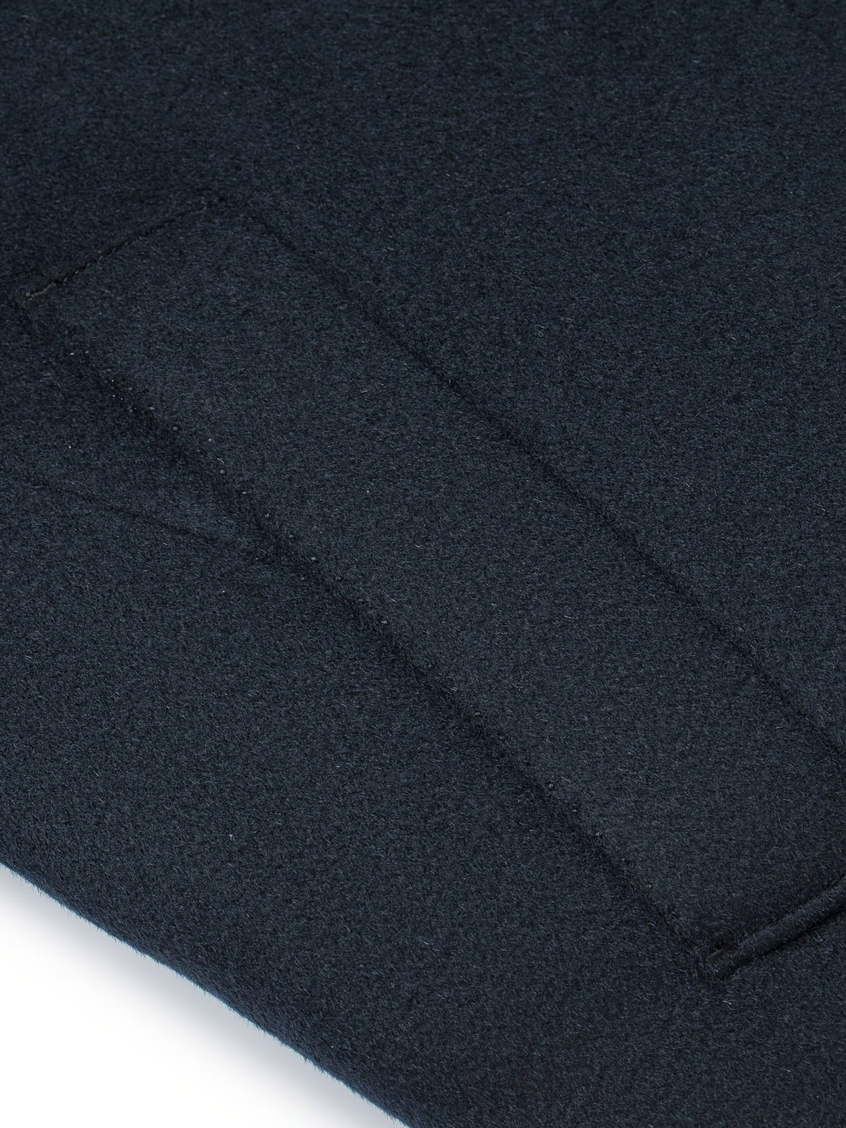 Men's Button-Front Overcoat Collar Pockets