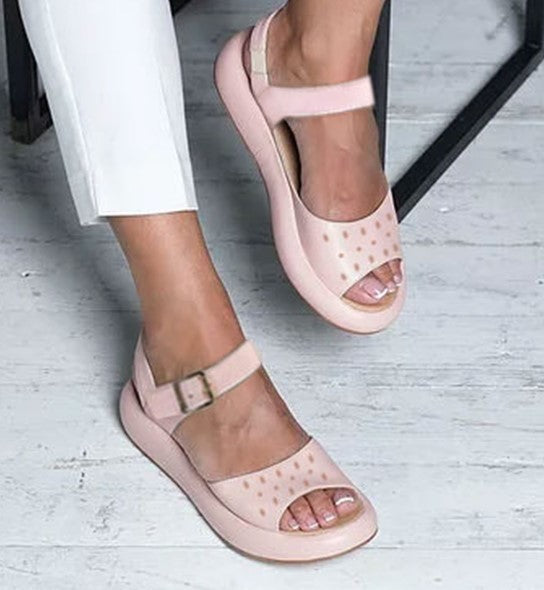 LM | Open sandals with adjustable strap