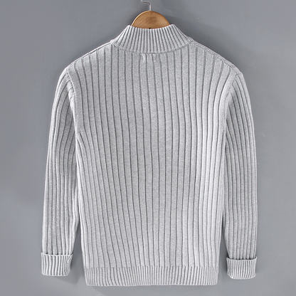 Corey | Men’s Warm Knitted Zip Jacket Winter Cardigan
