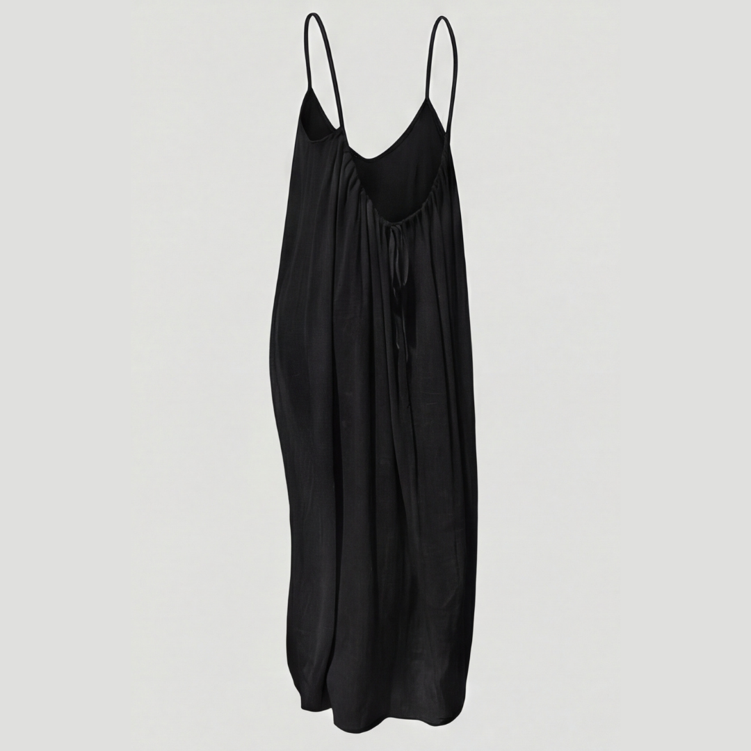 Soleia – Elegant Flowy Open-Back Summer Maxi Dress