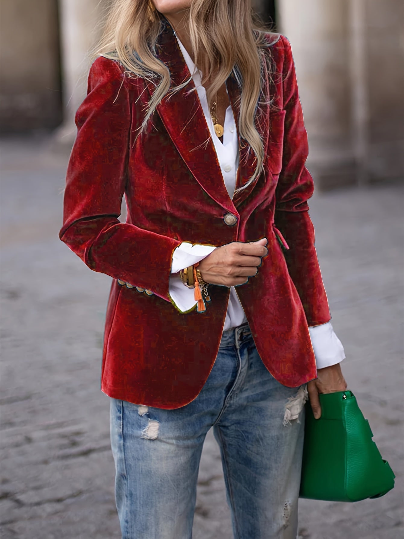 Selena | Women’s Classic Button-Up Casual Blazer
