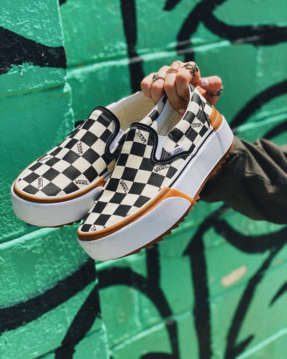 Checkered Platforms Shoes -Limited stock Avialable