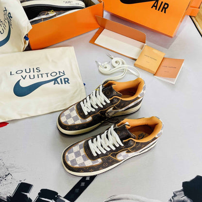 LV x NK Air Force 1 Low 'Monogram Brown Damier Azur'