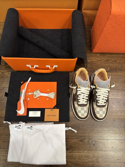 LV x NK Air Force 1 Low 'Monogram Brown Damier Azur'