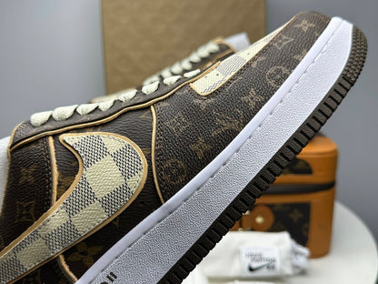 LV x NK Air Force 1 Low 'Monogram Brown Damier Azur'
