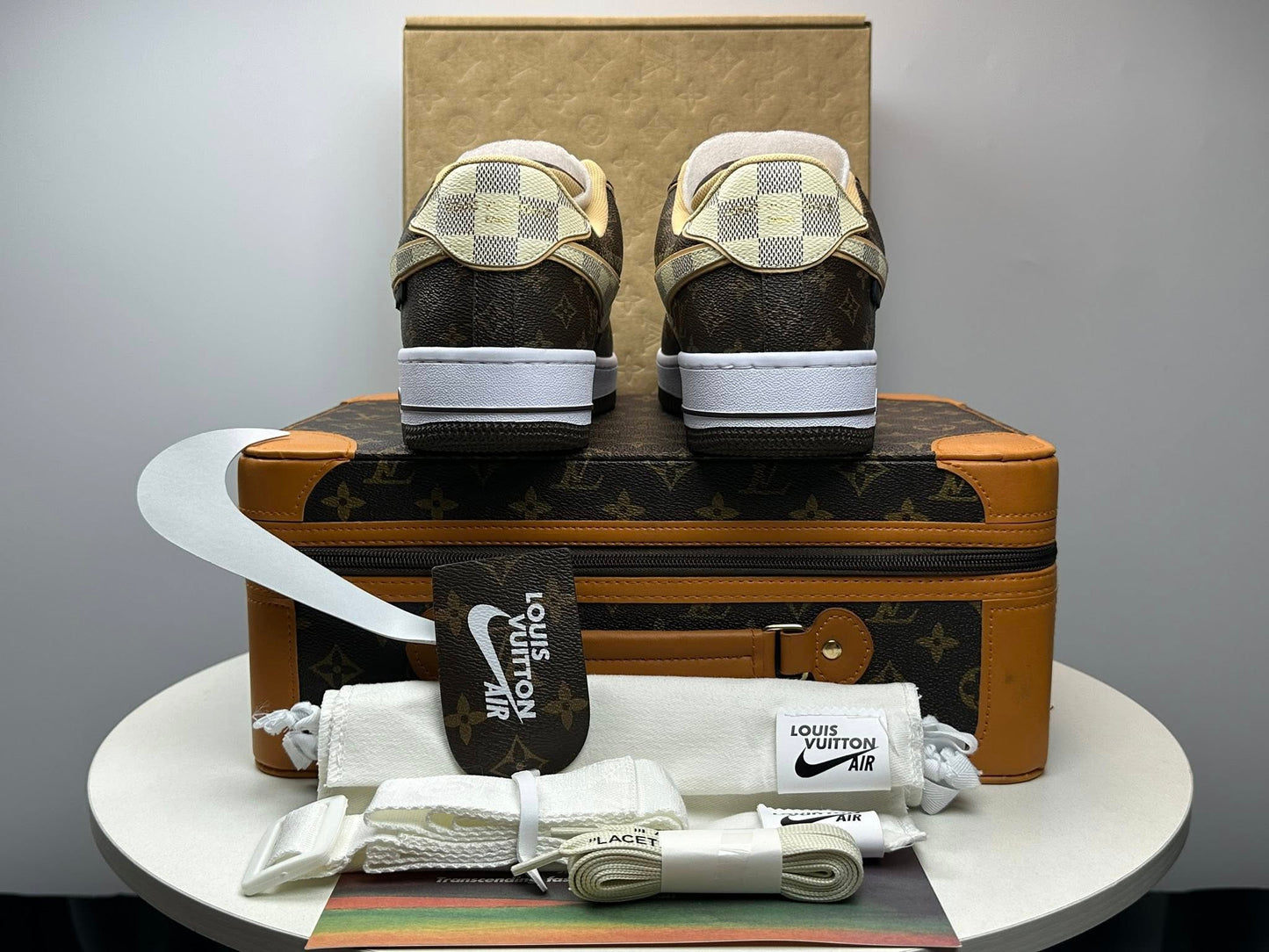 LV x NK Air Force 1 Low 'Monogram Brown Damier Azur'