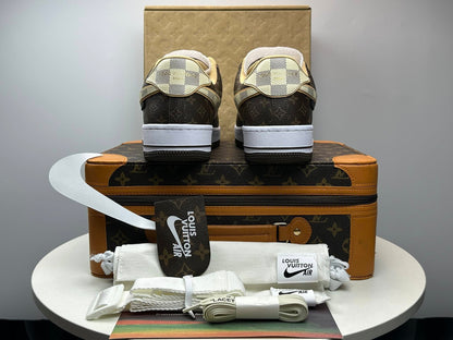 LV x NK Air Force 1 Low 'Monogram Brown Damier Azur'
