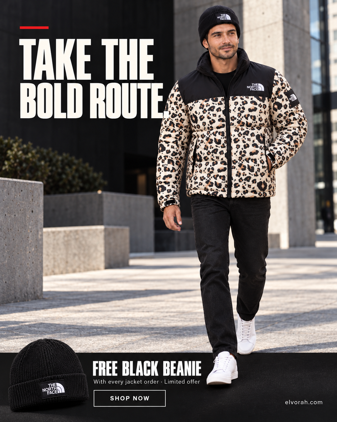 The NF Leopard Print Puffer Jacket (Limited stock available)