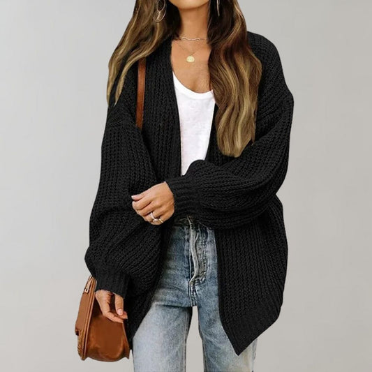 Fiona | Strick-Cardigan für Damen mit legerer Passform und offener Vorderseite