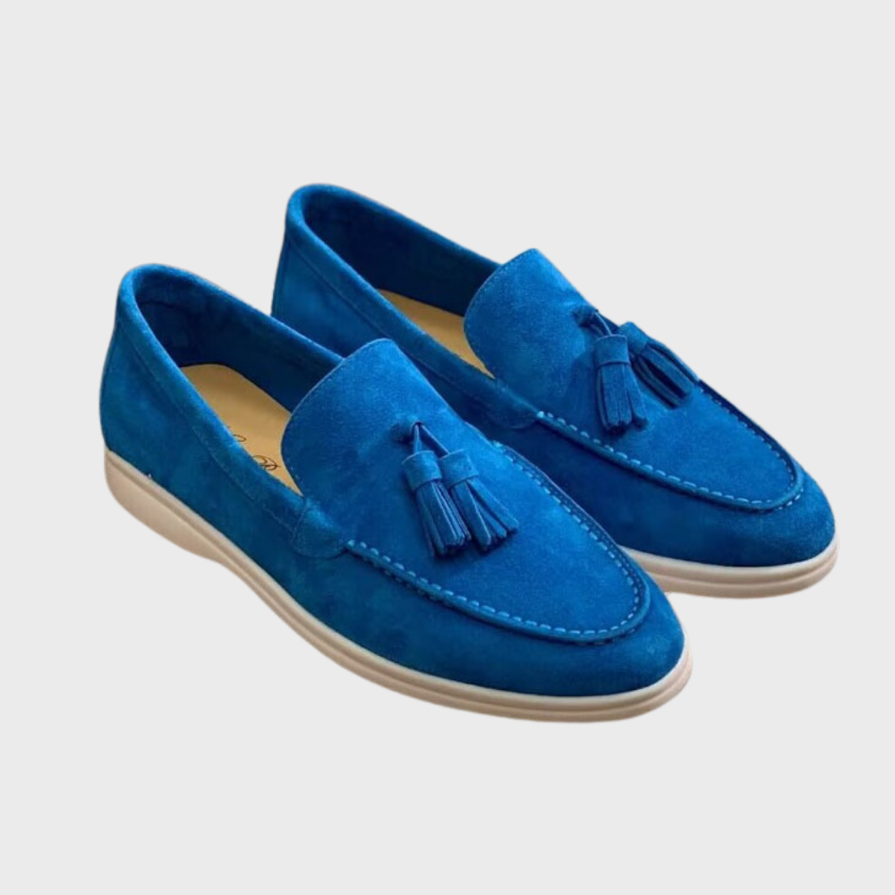 Kyle | Herren Slipper aus klassischem Wildleder mit Quasten
