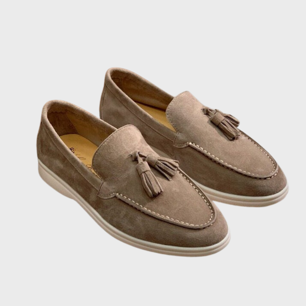 Kyle | Herren Slipper aus klassischem Wildleder mit Quasten