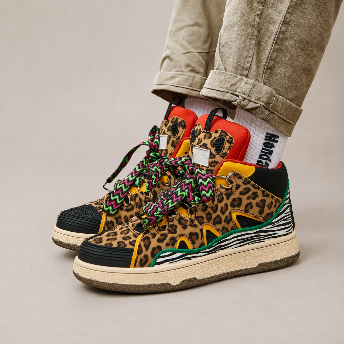 Stylish Leopard Print Trainers
