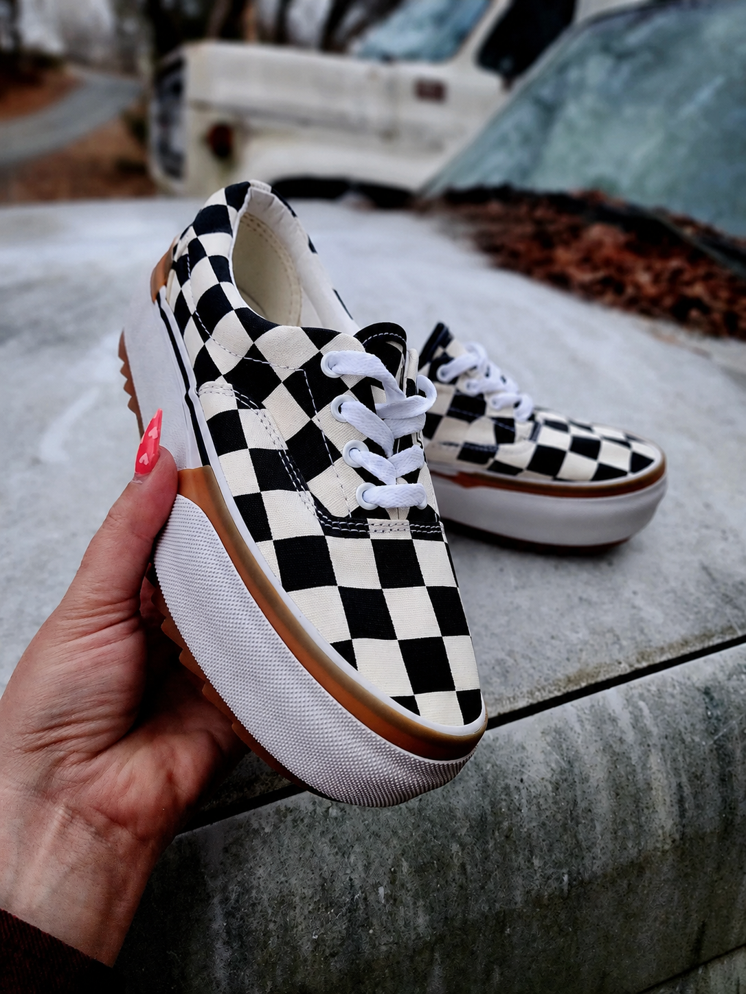 Checkered Platforms Shoes -Limited stock Avialable