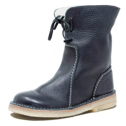 Chic Waterproof Black Boots for Women – Stylish & Cozy for Winter