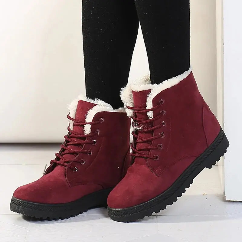 Cozy Short Ankle Boots for Women – Stylish & Warm