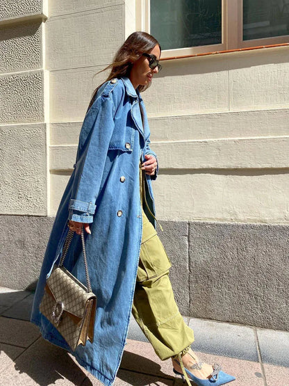 Amber | Women’s Long Sleeve Belted Trench Coat