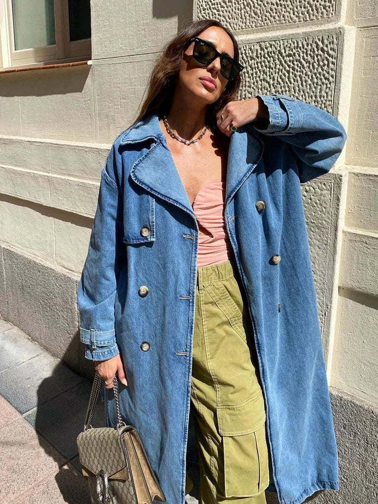 Amber | Women’s Long Sleeve Belted Trench Coat